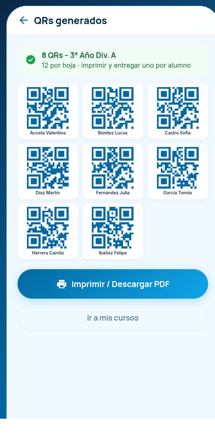 QRs imprimibles